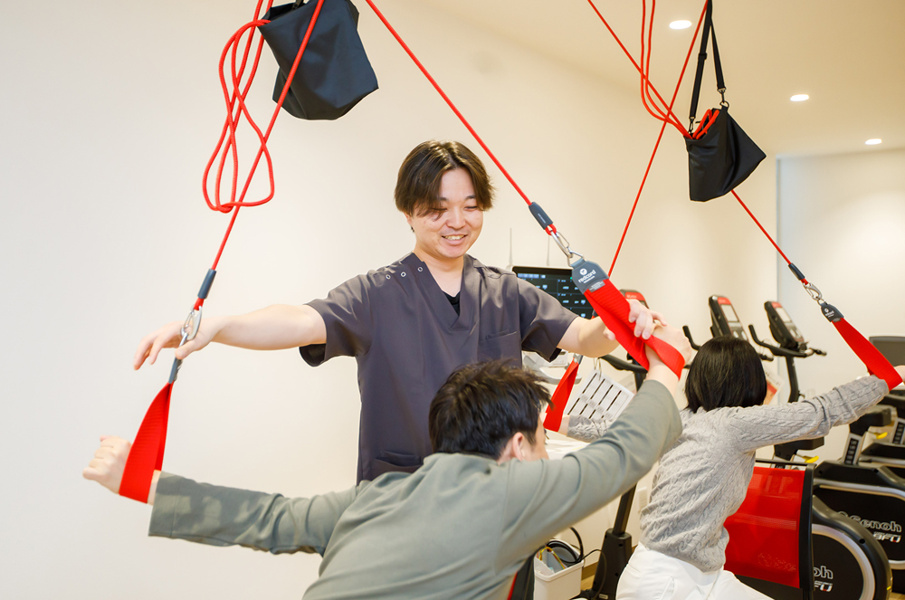 みやうち循環器内科・泌尿器科クリニックの心臓リハビリテーションの様子